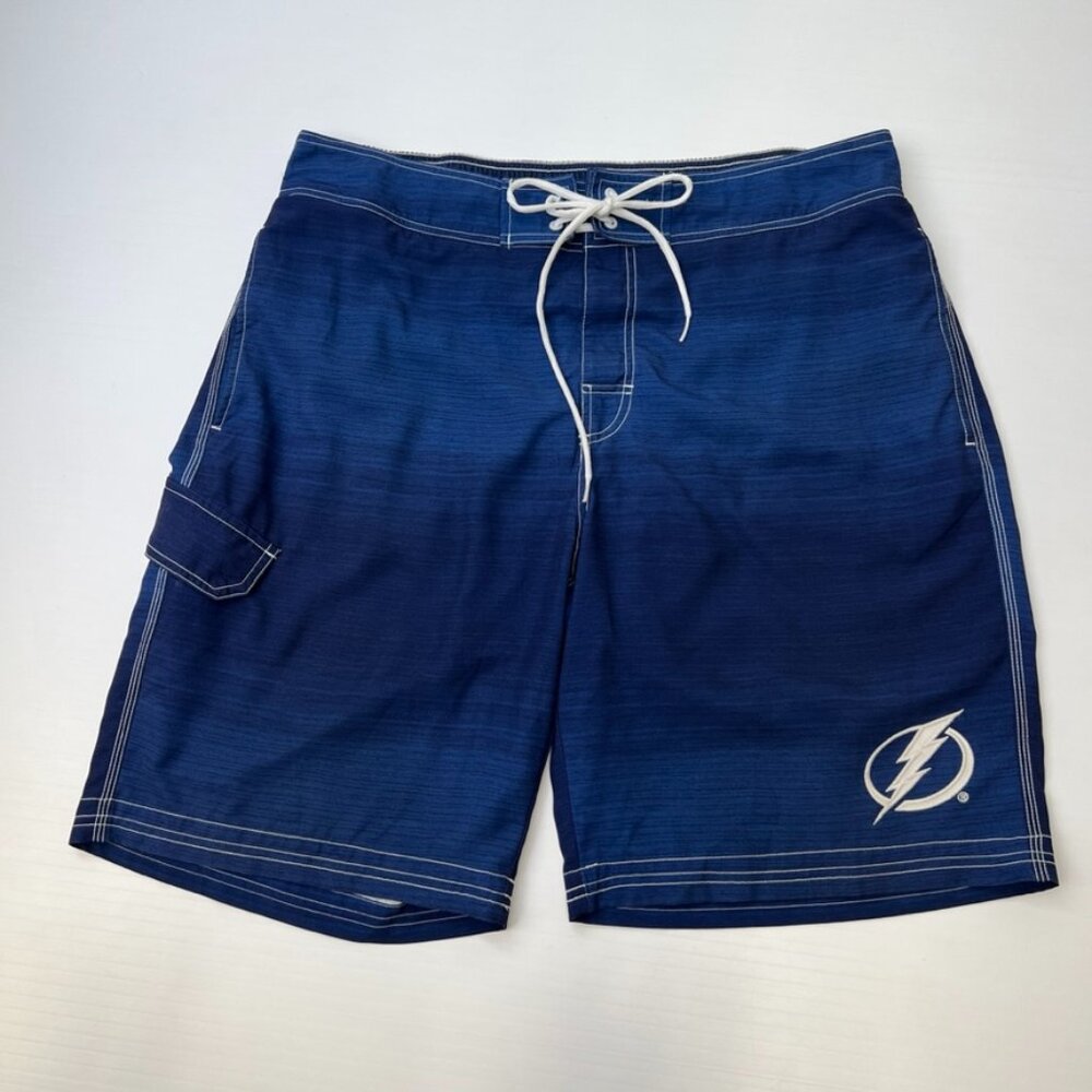 Tampa Bay Lightning Swim Trunk Men Extra Large Bolt 36x10 GIII Surf Pool Core Go